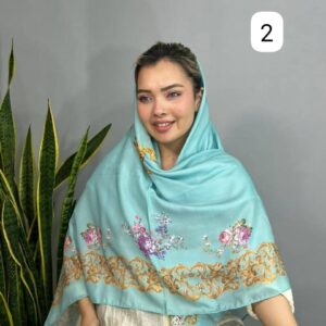 روسری ترکمن نخی کد 448 فروشگاه اینترنتی ایل آنا