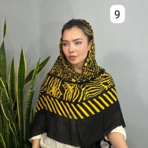 روسری ترکمن طرح پلنگی کد ۴۷۴
