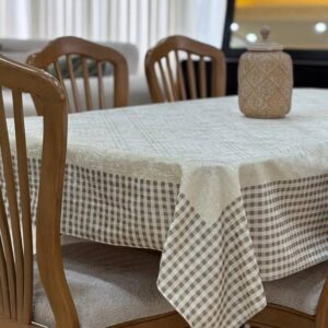 رومیزی مخمل شانل ضد لک طرح چارخونه کد 501 فروشگاه اینترنتی ایل آنا