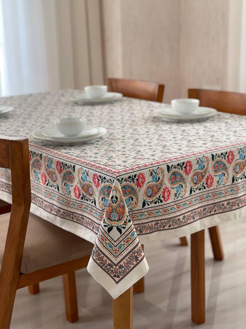 رومیزی مخمل شانل ضد لک طرح ترمه کد 505 1 رومیزی مخمل شانل ضد لک طرح ترمه کد 505