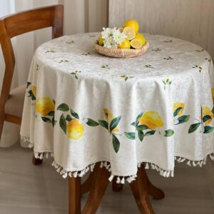 رومیزی گرد مخمل شانل ضد لک طرح لیموناد کد 51۶ فروشگاه اینترنتی ایل آنا