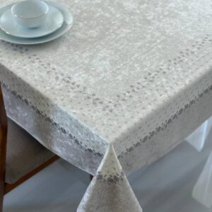 رومیزی مخمل شانل ضد لک طرح ظریف کد 545