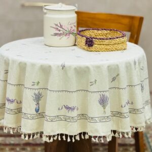 رومیزی گرد مخمل شانل ضد لک طرح لوندر کد 556 فروشگاه اینترنتی ایل آنا