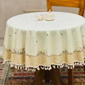 رومیزی گرد مخمل شانل ضد لک طرح پرنده کد 594 فروشگاه اینترنتی ایل آنا