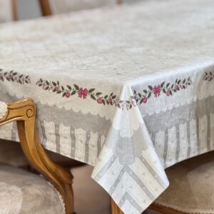 رومیزی مخمل شانل ضد لک طرح گل آرا کد 620 فروشگاه اینترنتی ایل آنا