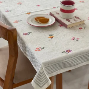 رومیزی مخمل شانل ضد لک طرح پروانه کد 641